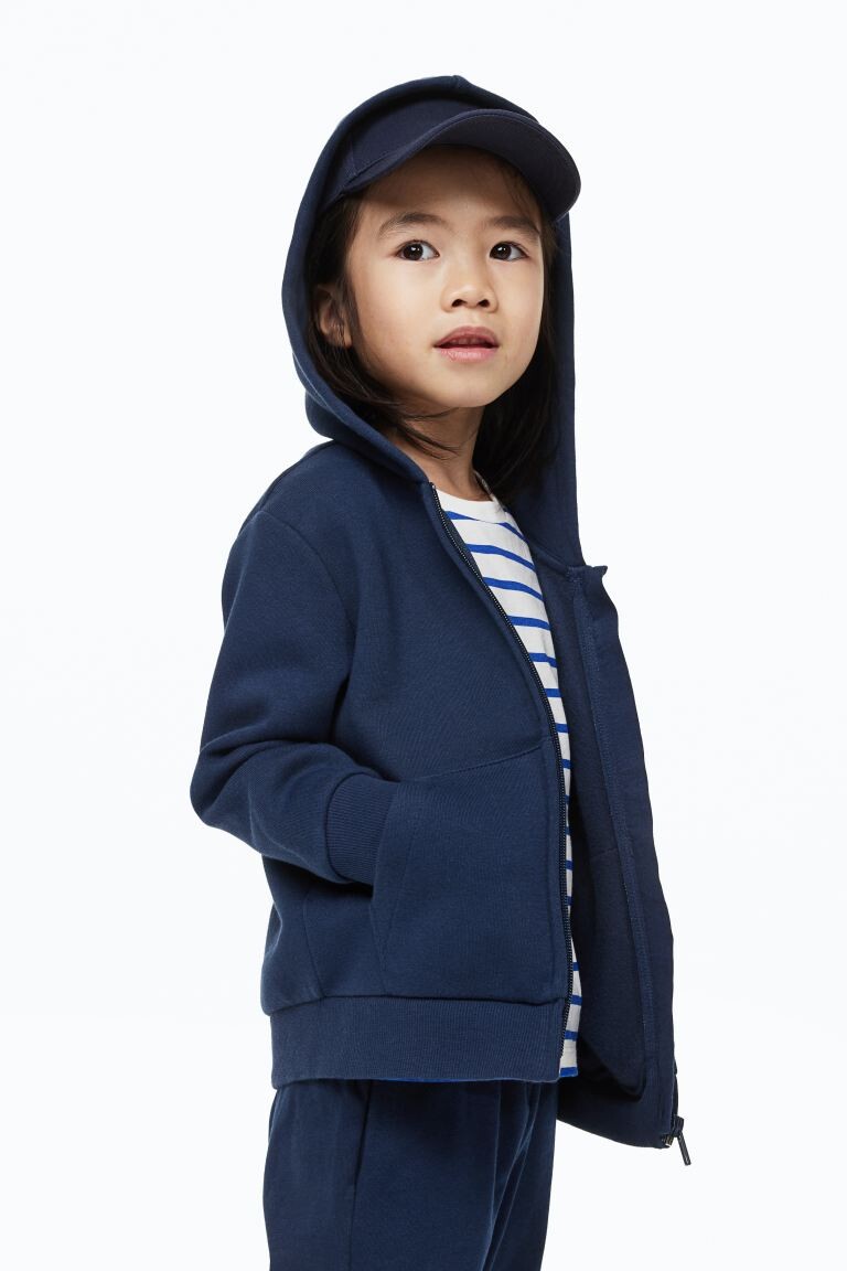 

Топ на молнии с капюшоном H&M