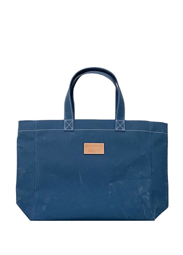 

Большая женская сумка через плечо venezia indigo blue из парусины Massana Bag