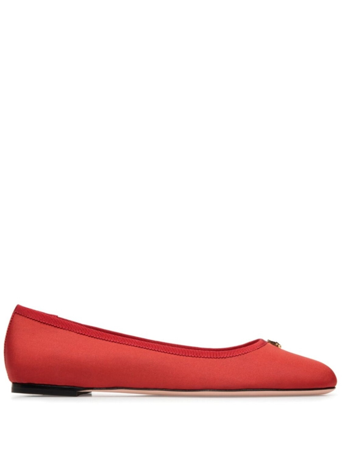 

Bally балетки Emblem с металлическим логотипом, красный
