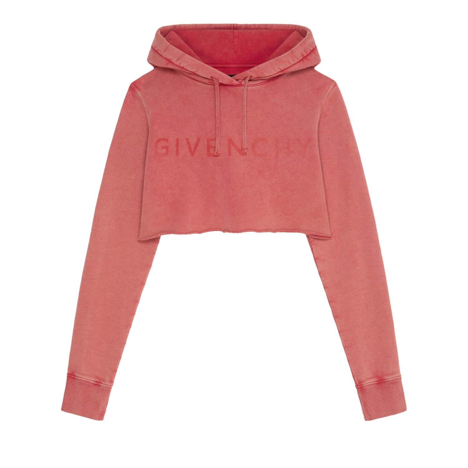 

Укороченное худи Givenchy, цвет Средний красный