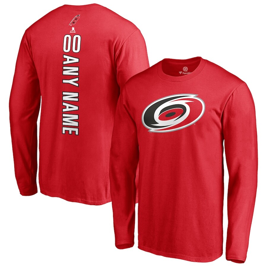 

Футболка с длинным рукавом Fanatics Branded Carolina Hurricanes, красный