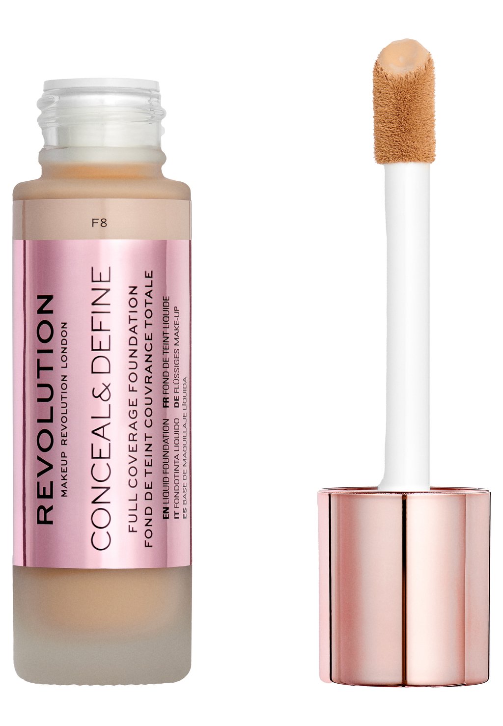 Тональный крем Conceal & Define Foundation Makeup Revolution, цвет f8