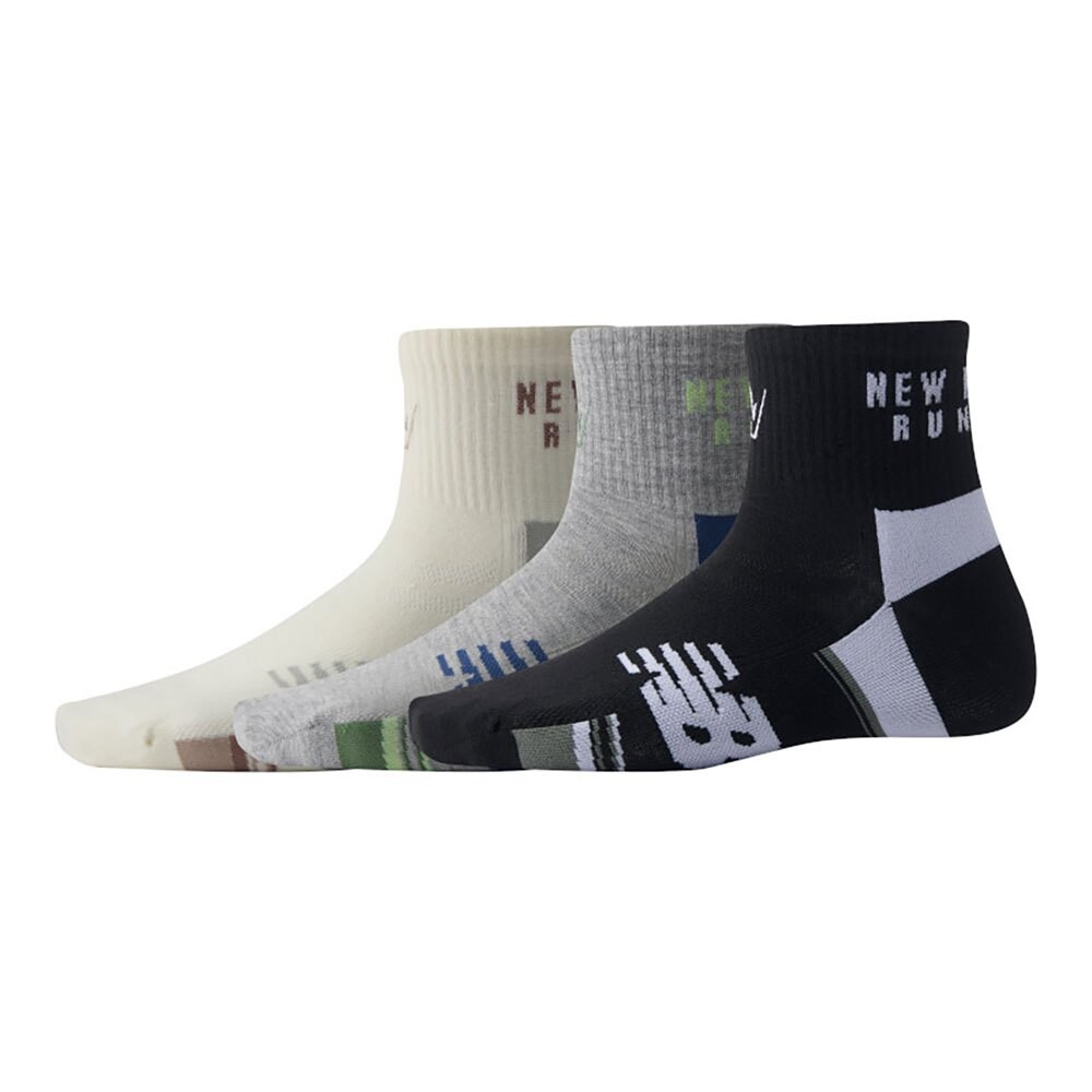 

Носки New Balance Running Impact Ankle 3 шт, разноцветный