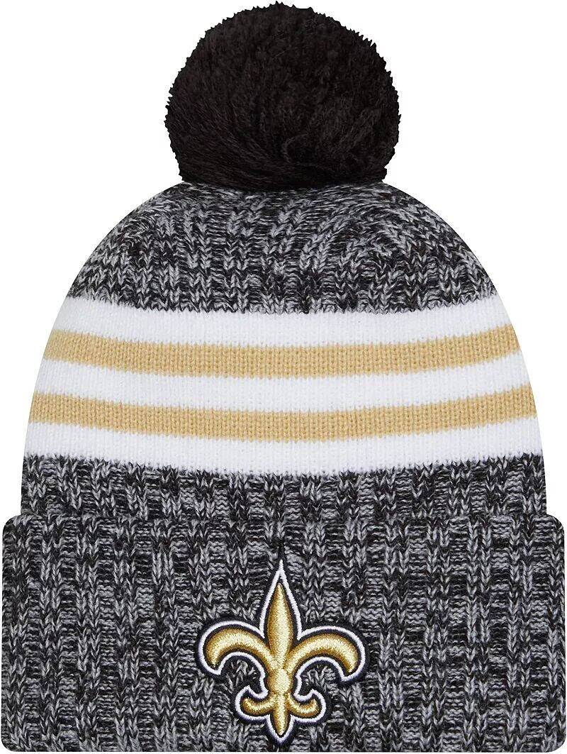 

Мужская черная спортивная вязаная шапка New Era New Orleans Saints 2023 Sideline