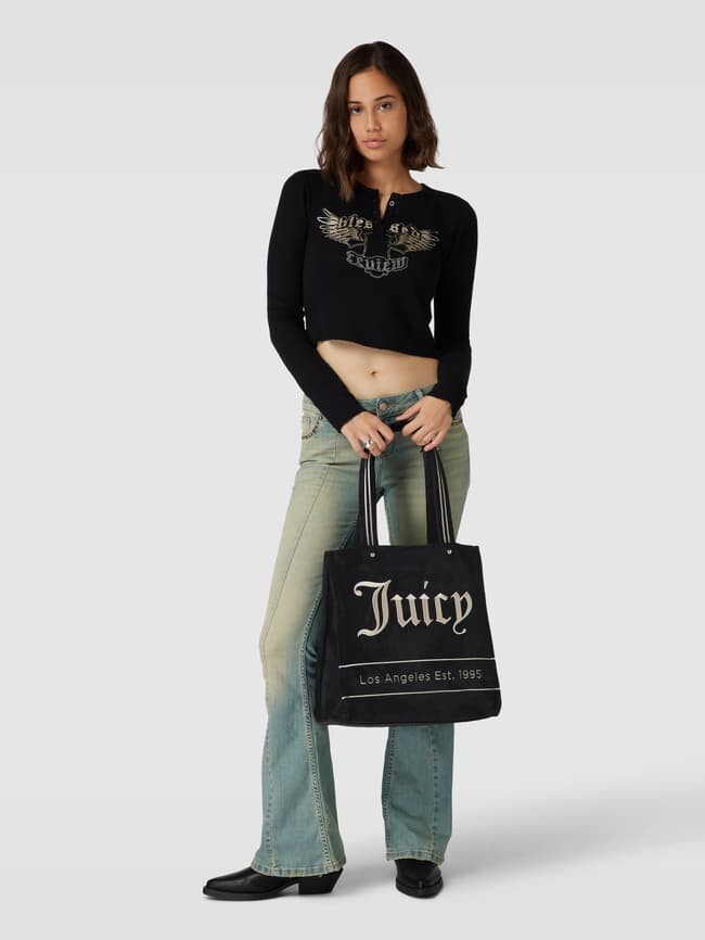 

Шопер с пришивной этикеткой модель "ИРИС" Juicy Couture, черный