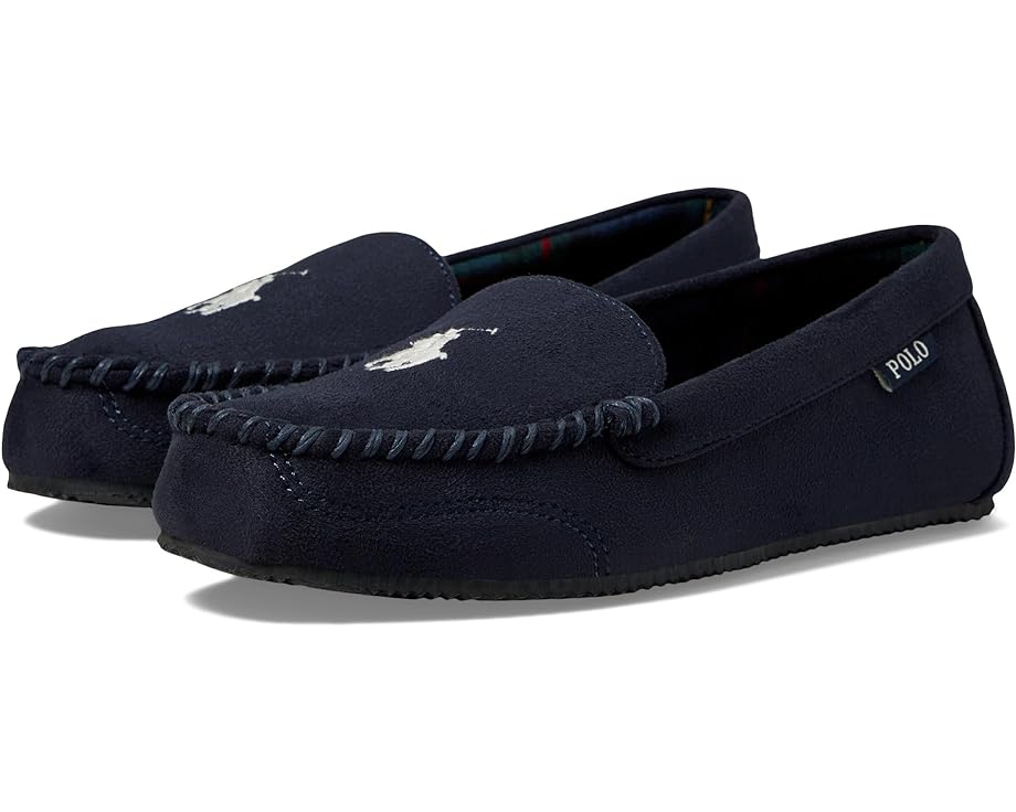 Домашняя обувь Polo Ralph Lauren Dezi V Moccasin Slipper, темно-синий слипперы dezi v moccasin slipper polo ralph lauren черный