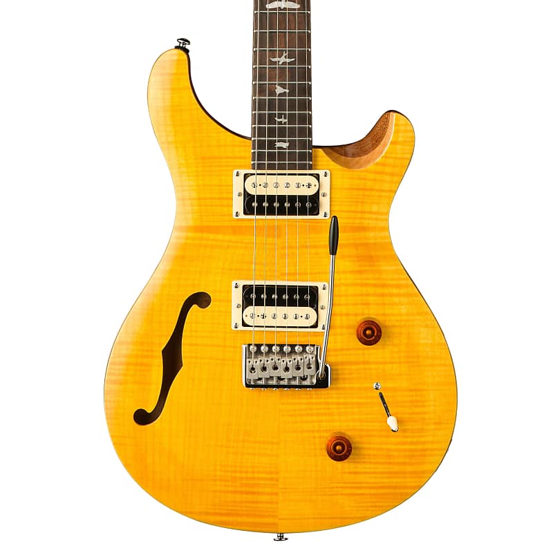 Электрогитара PRS SE Custom 22 Semi-Hollow Santana Yellow Electric Guitar With Gig Bag