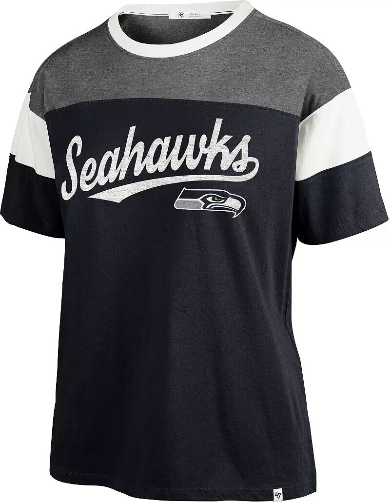 

Женская синяя футболка '47 Seattle Seahawks Breezy