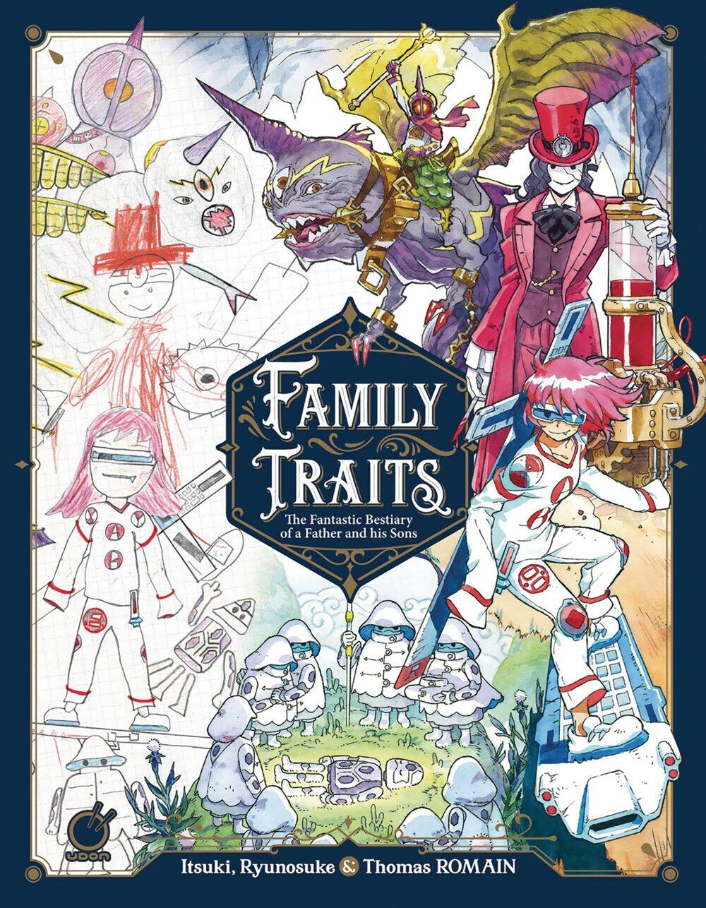 

Манга Family Traits: The Fantastic Bestiary of a Father and his Sons Art Book (Hardcover)