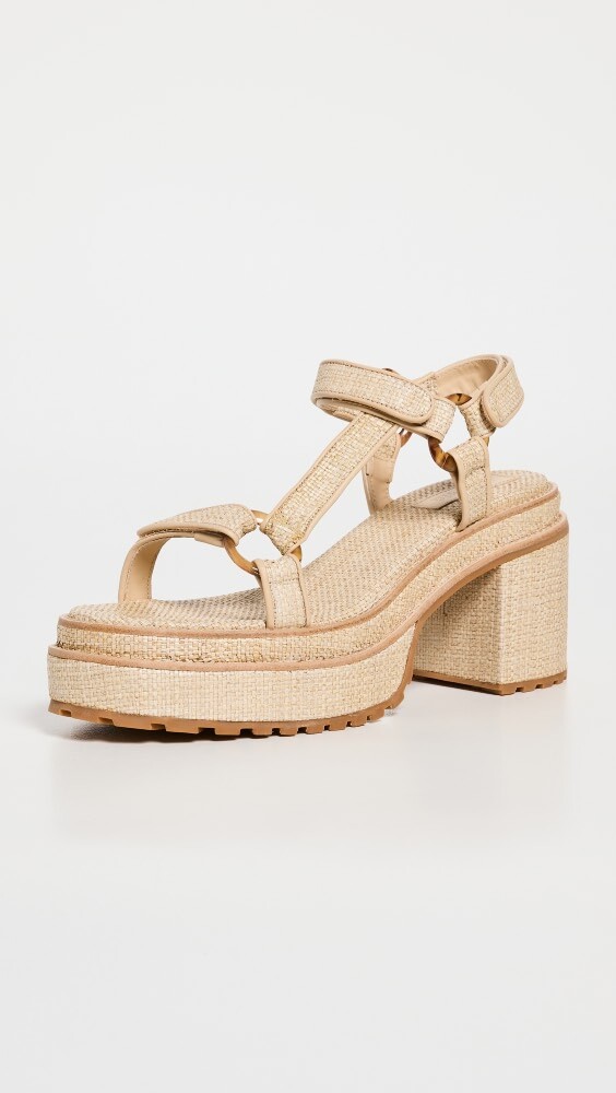 

Сандалии Cult Gaia Elka Platforms, натуральный