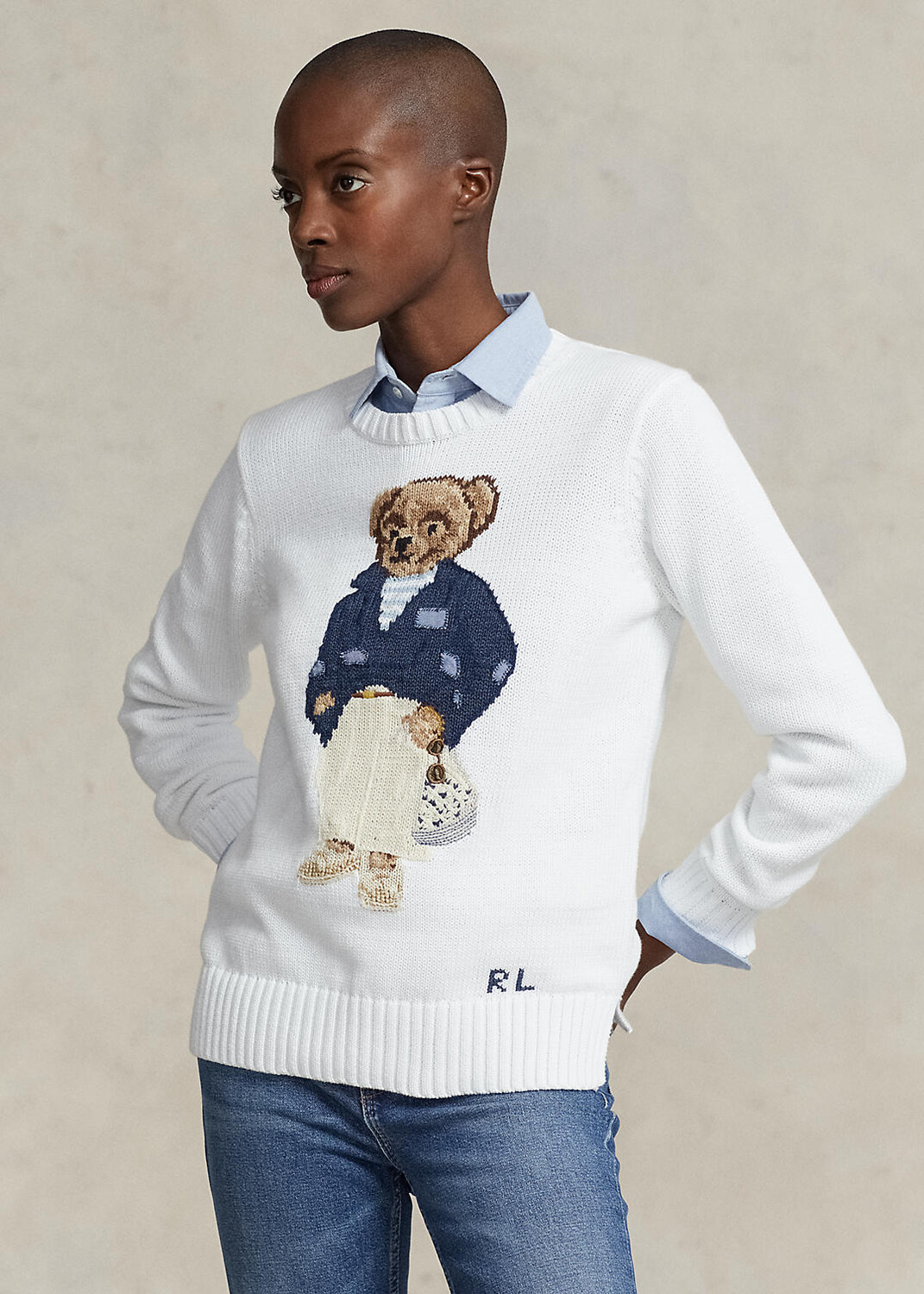 

Свитер Polo Bear из смесового хлопка