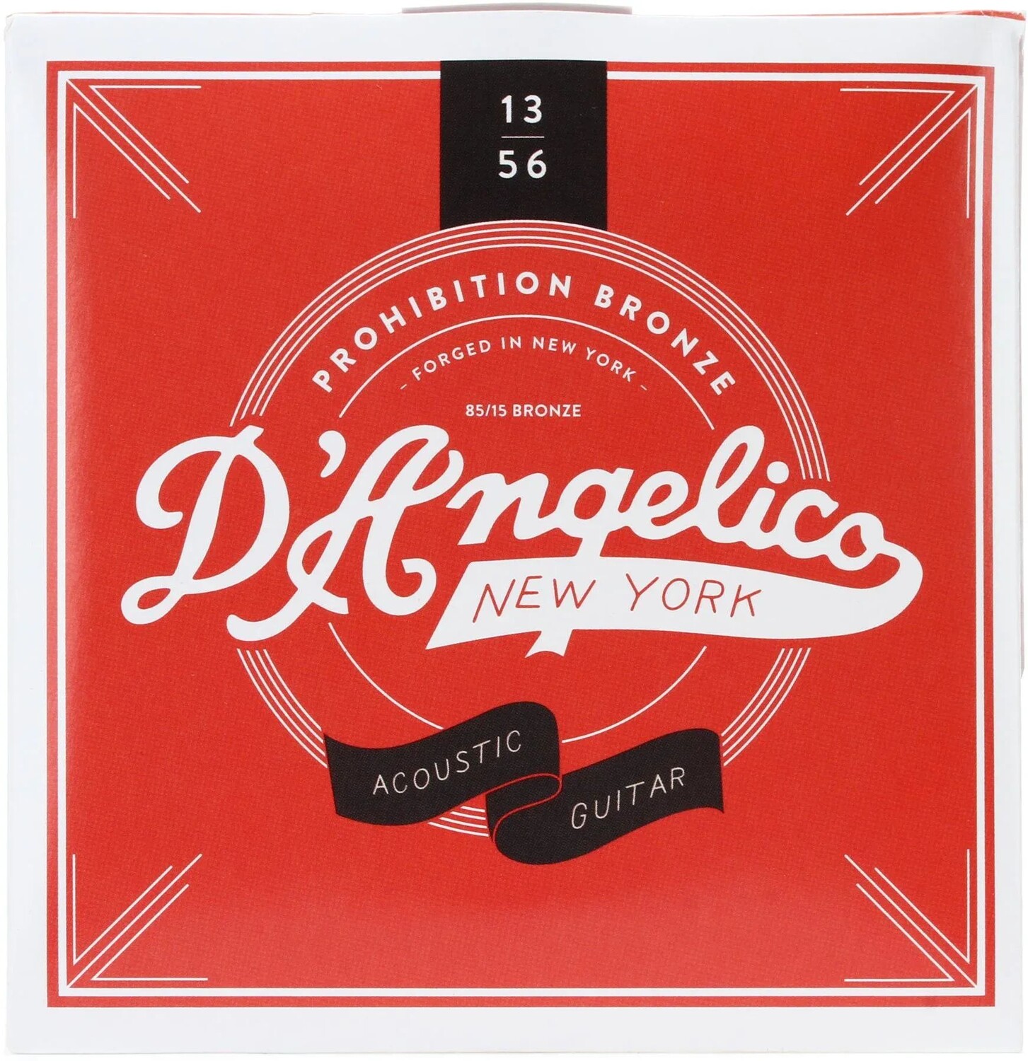 

Струны для акустической гитары D'Angelico DAPB1356 Prohibition Bronze - .013-.056 13s