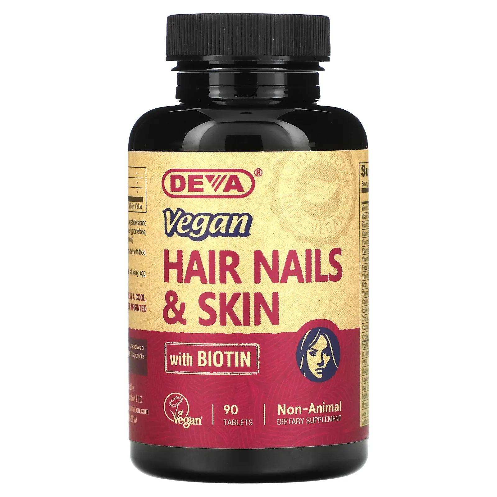 Deva Для волос кожи и ногтей 90 таблеток futurebiotics питание для волос кожи и ногтей для мужчин 135 таблеток