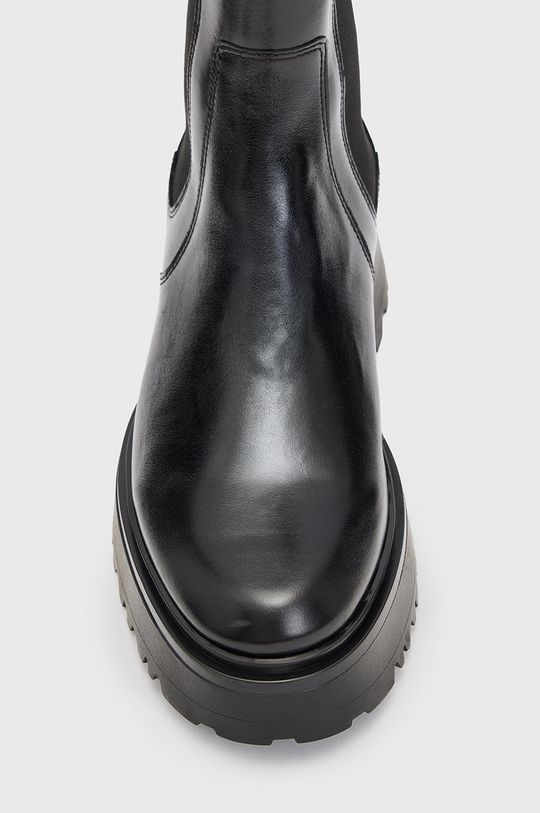 Ботинки челси из кожи янтарного цвета AllSaints, черный