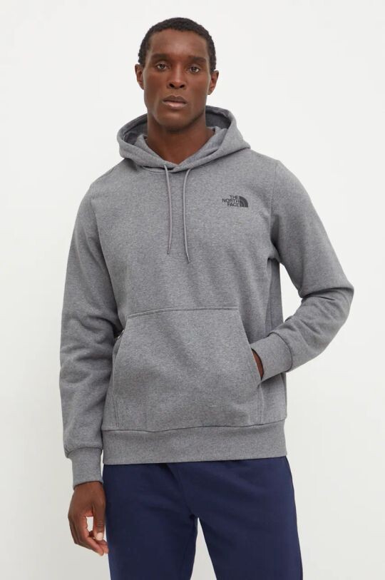 

Толстовка с капюшоном и логотипом The North Face, серый