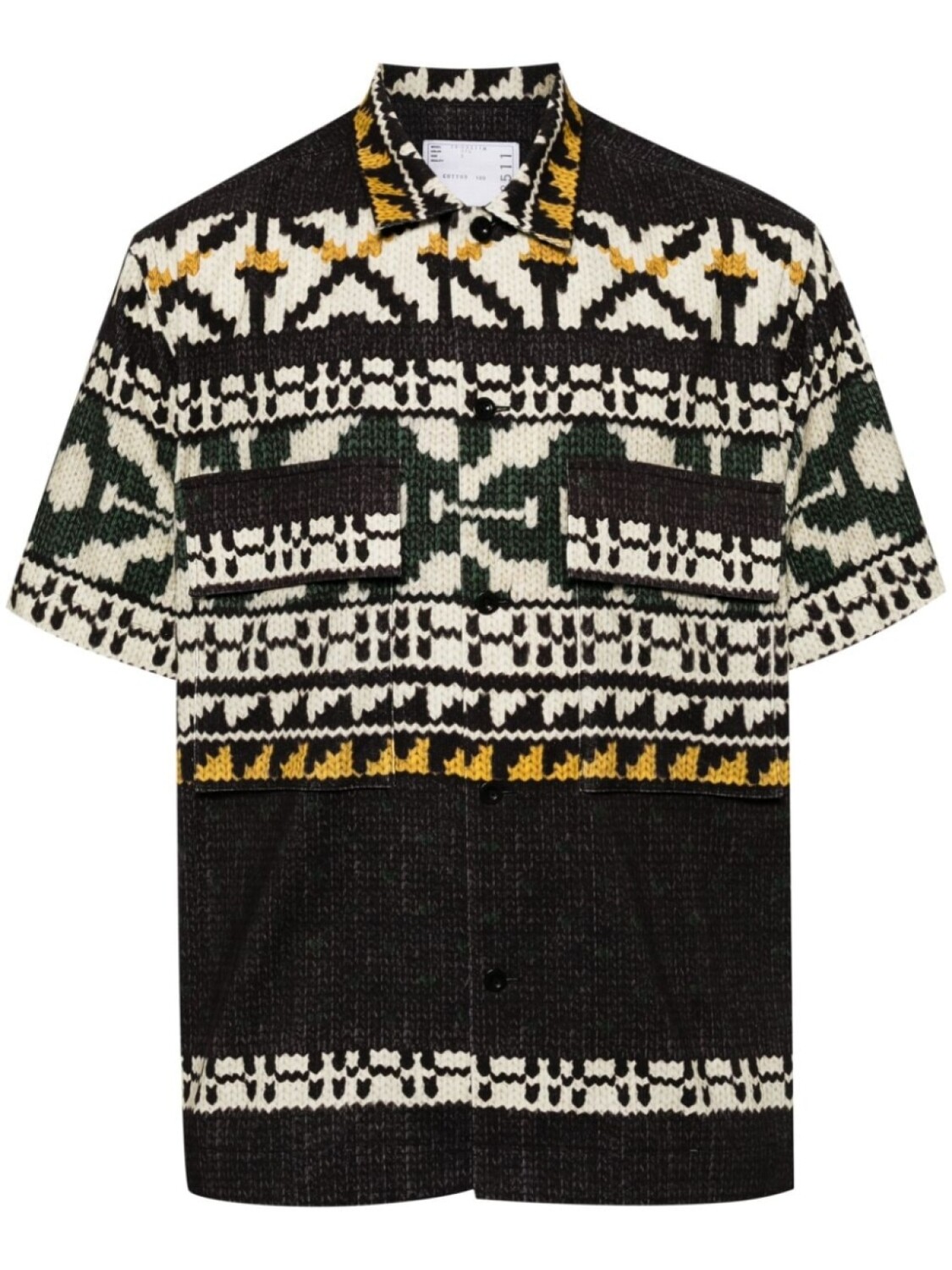 

Sacai вельветовая рубашка, черный