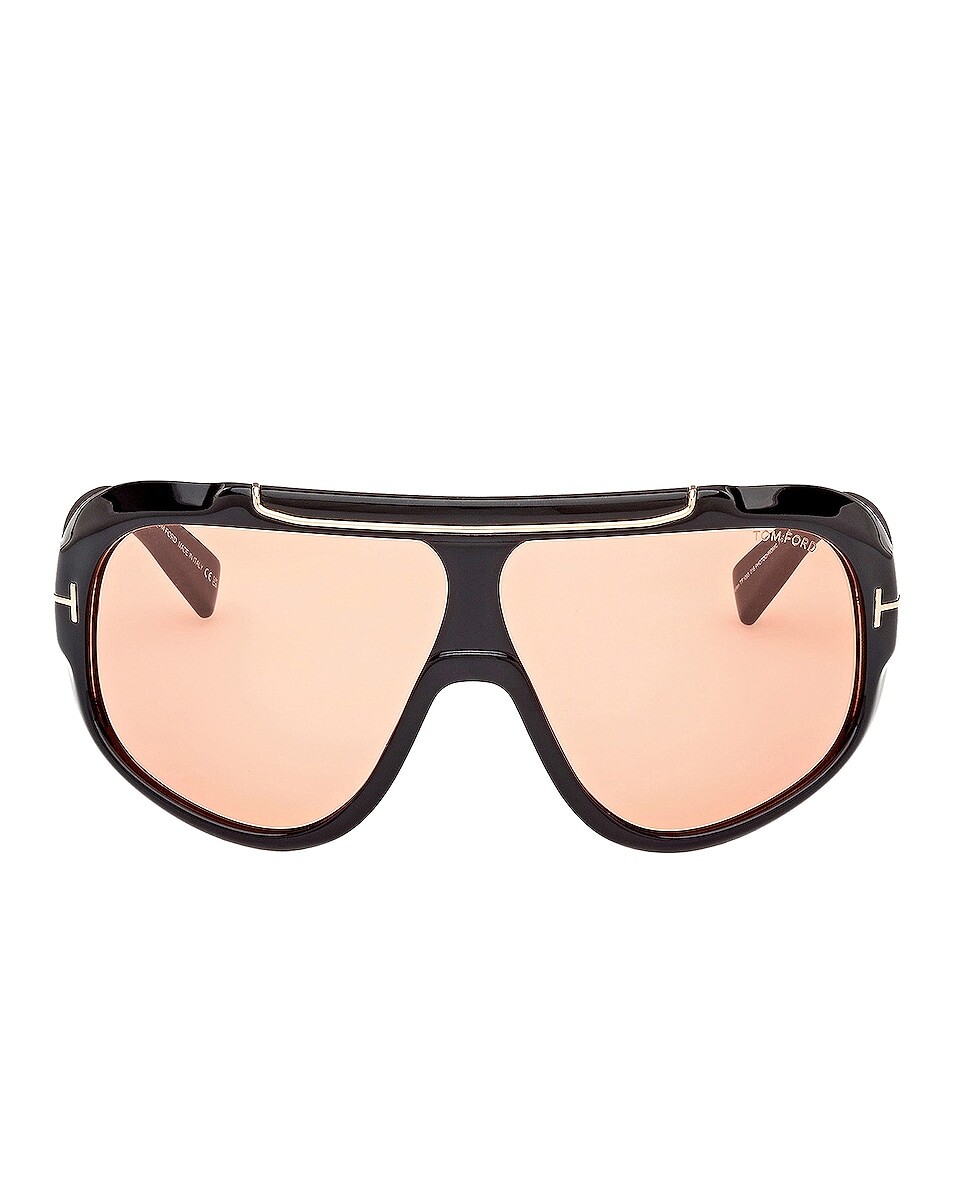 

Солнцезащитные очки Tom Ford Rellen, цвет Shiny Black & Terracotta