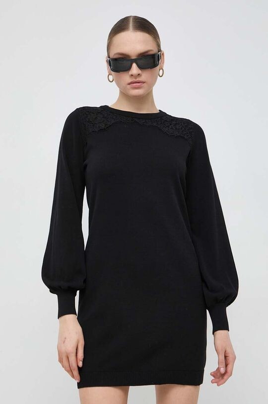 

Хлопковое платье Twinset, черный