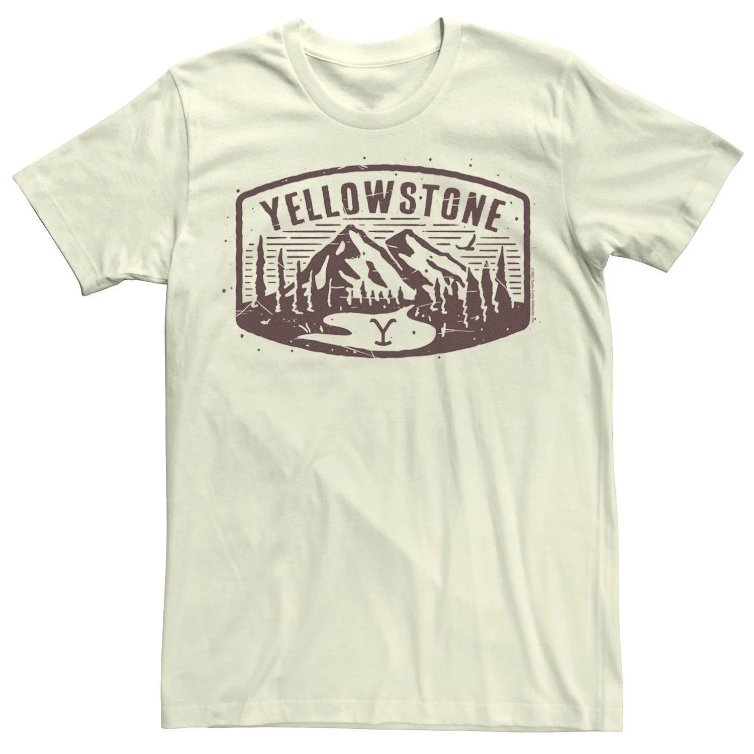 цена Мужская футболка с логотипом бренда Yellowstone Mountains Licensed Character