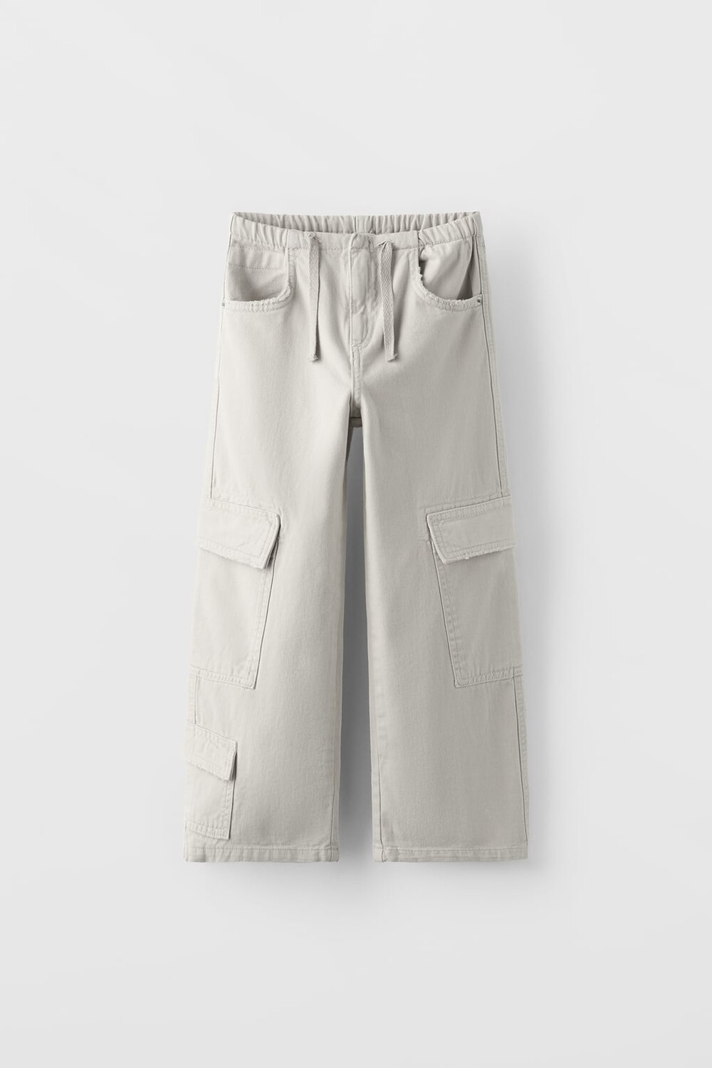

Широкие джинсы-карго ZARA, серый