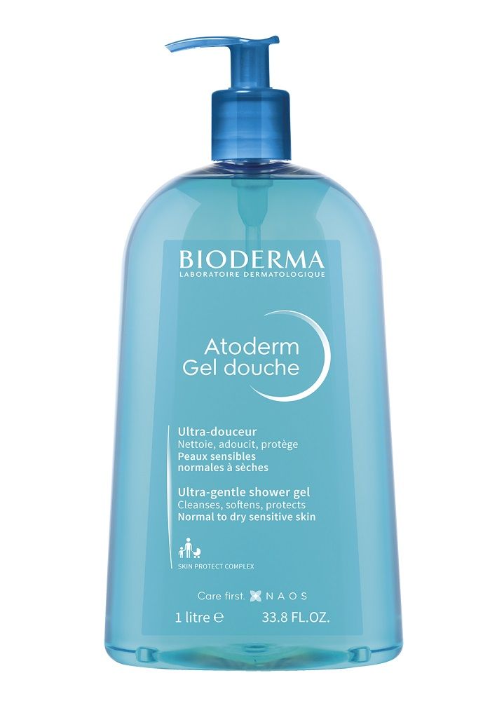 Bioderma Atoderm Gel Douche гель для душа и ванны, 1000 ml нежный гель для душа bioderma atoderm 1 л