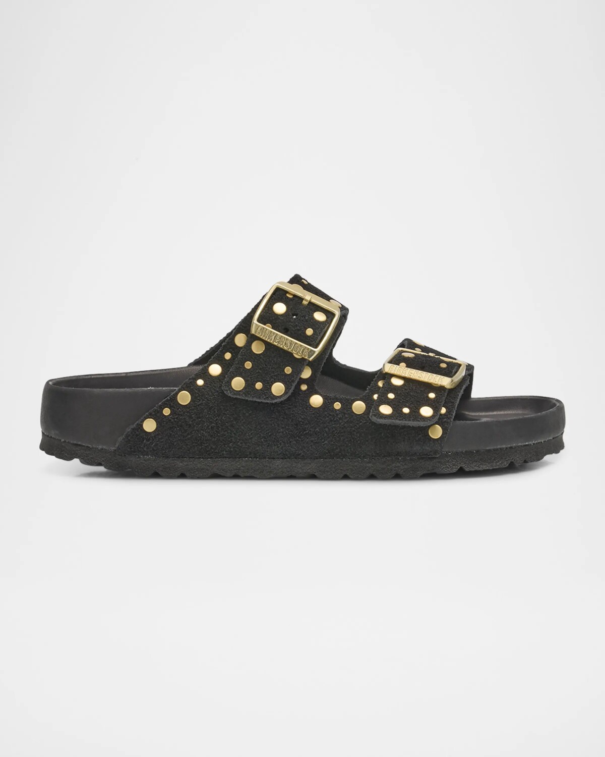 

Замшевые сандалии Arizona Exquisite Rivets Birkenstock, черный