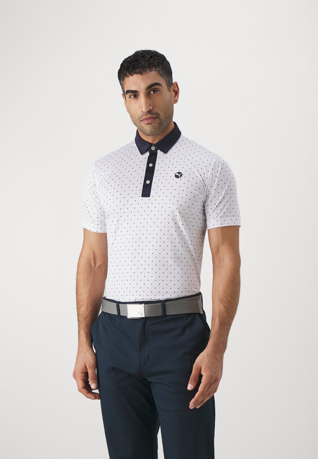 

Рубашка-поло Pure Geo Puma Golf, цвет white glow/deep navy