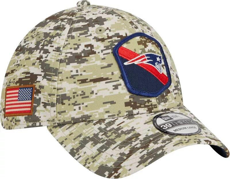 

Мужская кепка New Era New England Patriots 2023 Salute to Service 39Thirty Camo Stretch Fit