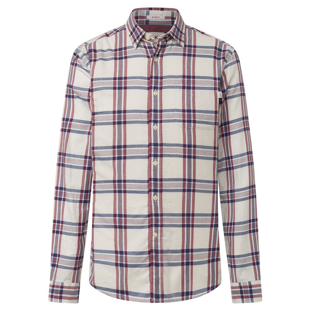 

Рубашка с длинным рукавом Hackett Plaid, белый