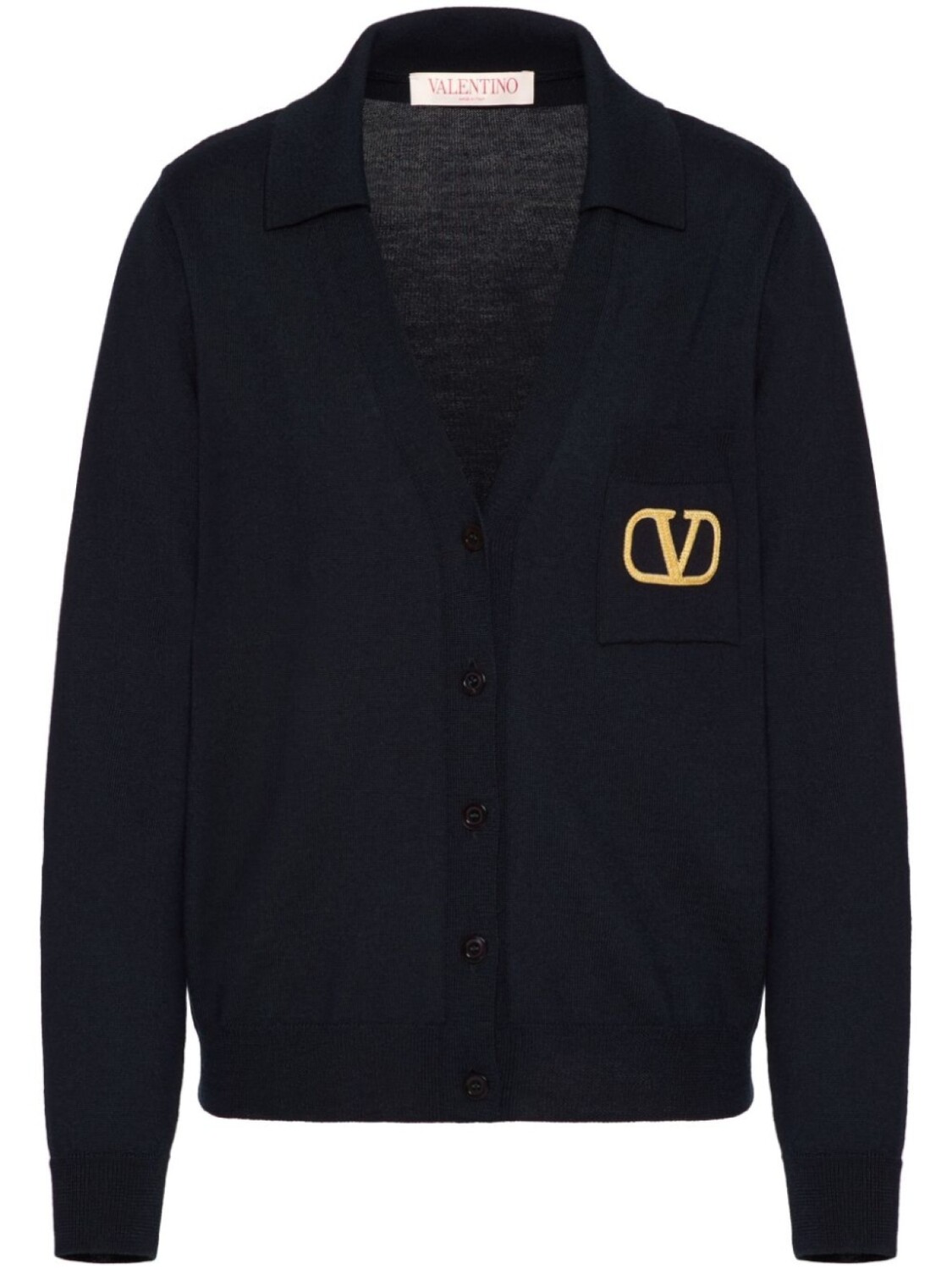 

Valentino Garavani кардиган на пуговицах с логотипом VLogo Signature, синий
