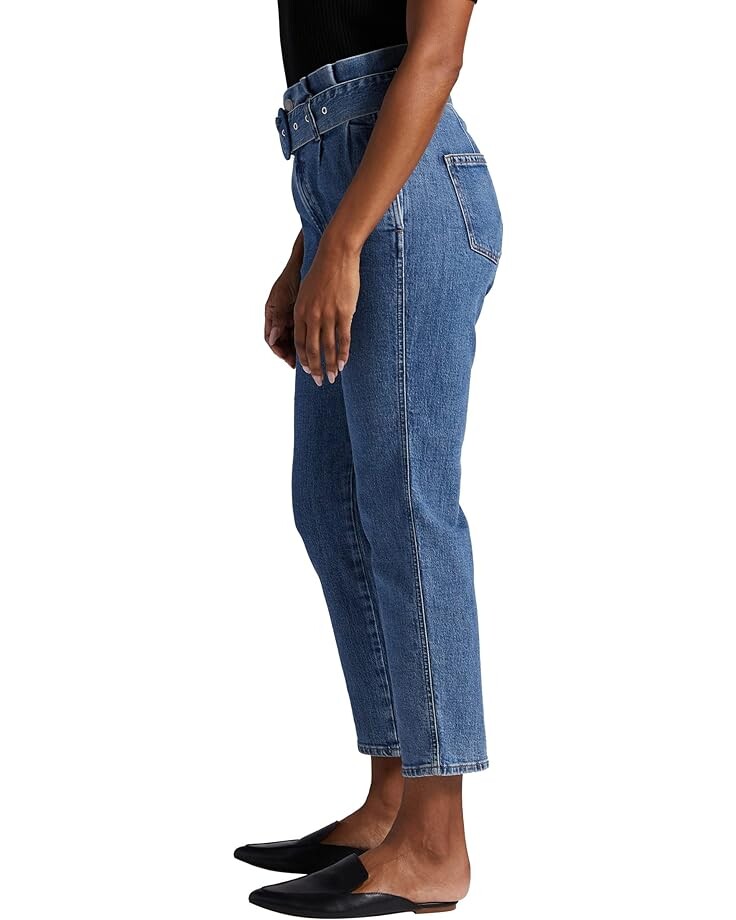 

Джинсы Jag Jeans Belted Pleat High-Rise Tapered Leg Pants, цвет Blue Cruise