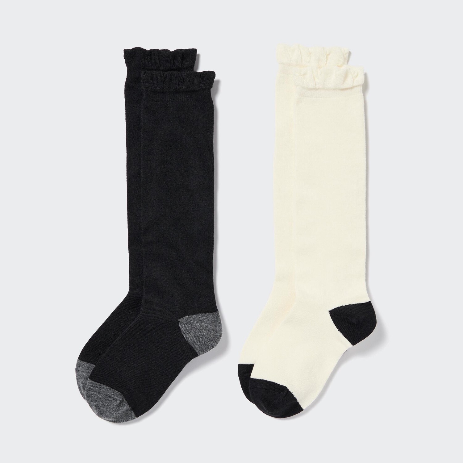 

Высокие термоноски HEATTECH для девочек (две пары) Uniqlo, черный