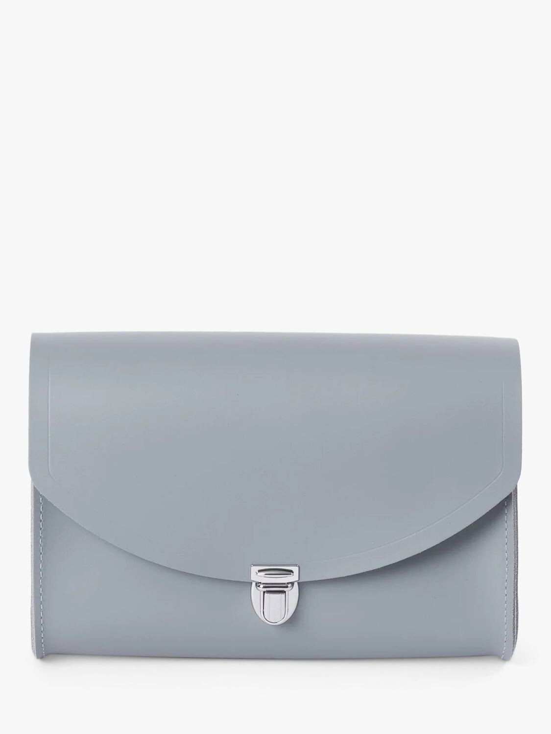 

Cambridge Satchel Новая большая кожаная сумка через плечо с замком The Cambridge Satchel Company, французский серый