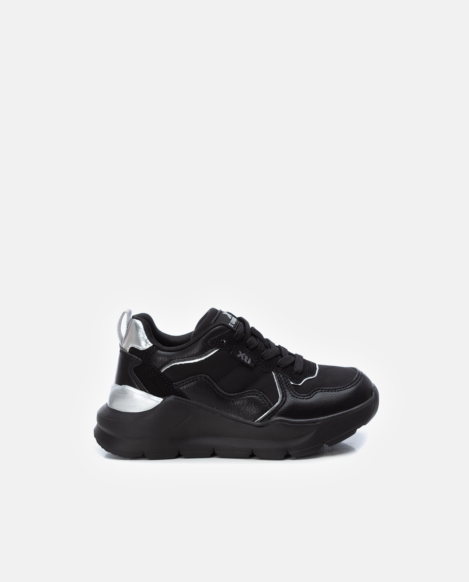 Черные женские спортивные туфли с кружевной застежкой Xti, черный