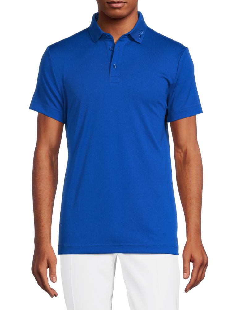 Футболка-поло для гольфа с логотипом Tech J.Lindeberg, цвет Lapis Blue футболка поло для гольфа с логотипом tech j lindeberg цвет high rise