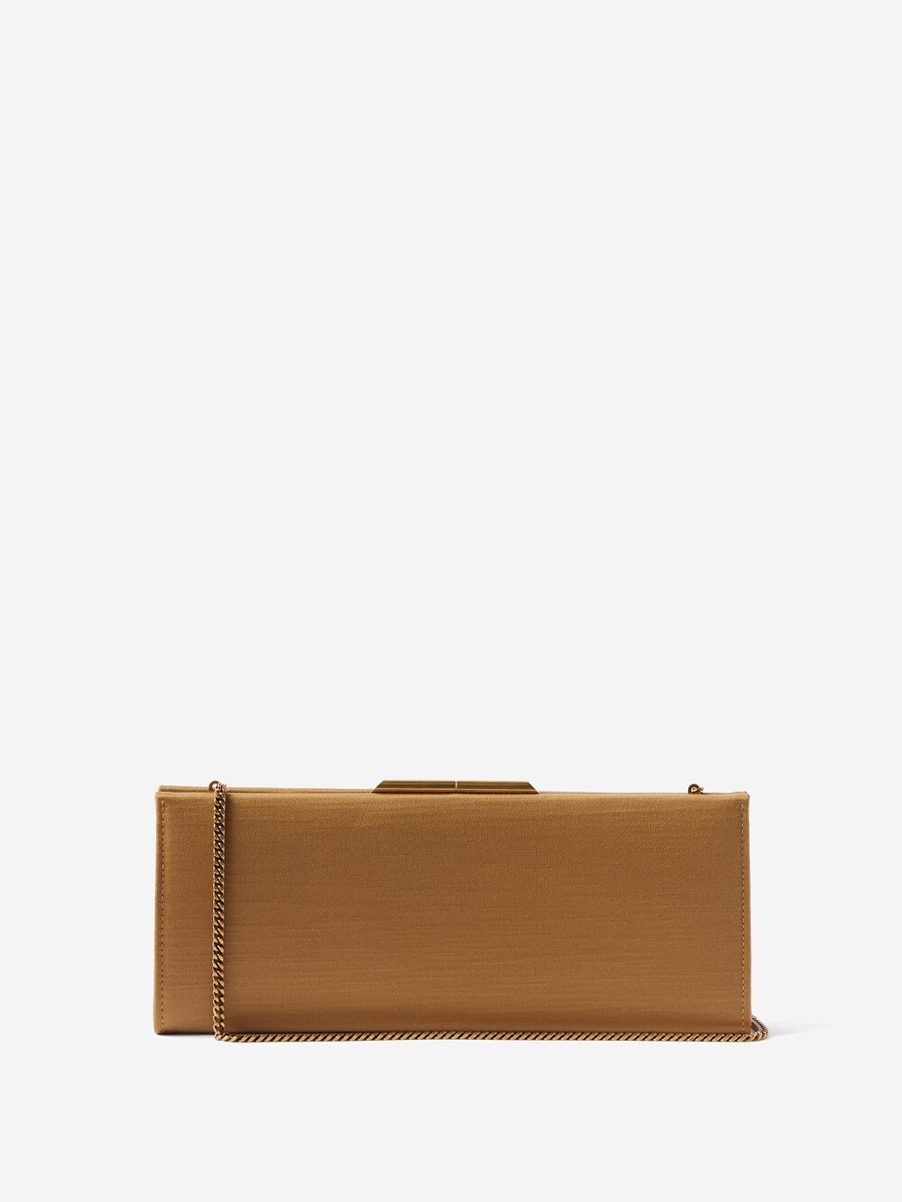 

Атласный клатч midnight Saint Laurent, золото