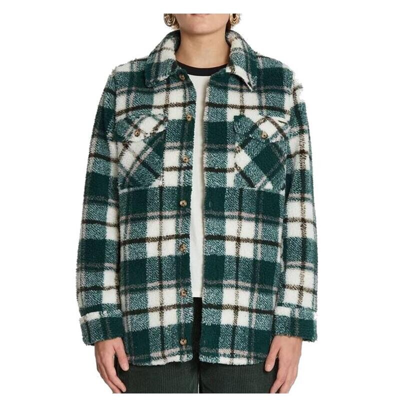 

Женская куртка Volcom Silent Sherpa Темная Сосна