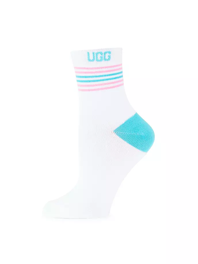 

Носки Teslin в полоску из хлопковой смеси четверти Ugg, цвет pride logo