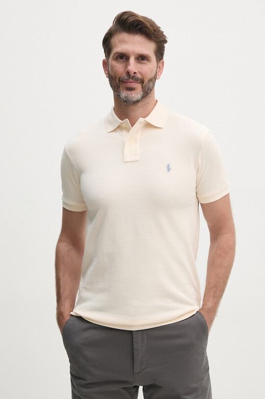 

Хлопковое поло Polo Ralph Lauren, бежевый