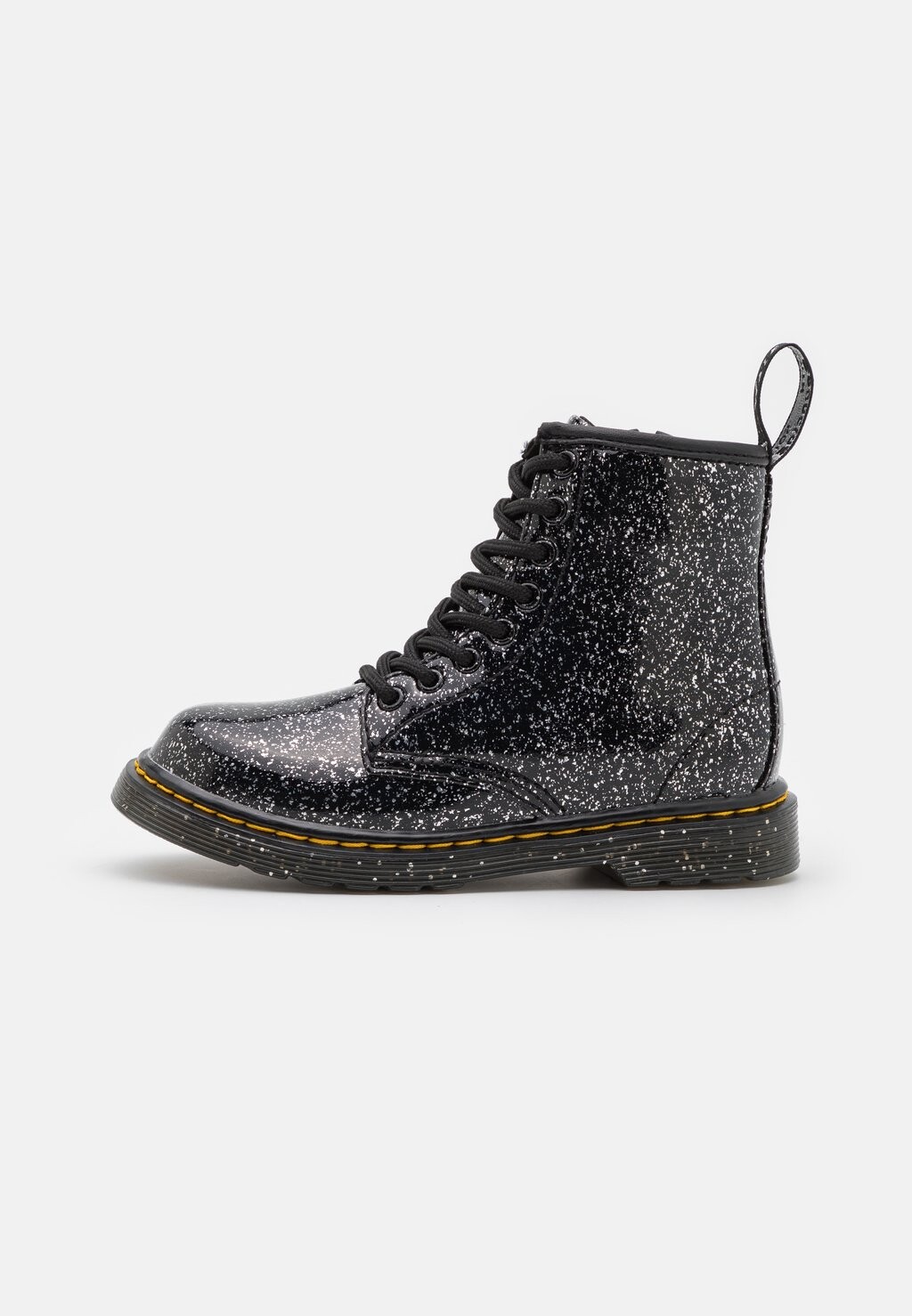

Ботильоны на шнуровке Dr. Martens, цвет black cosmic glitter