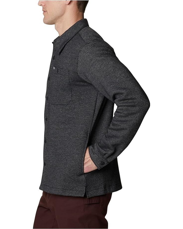 

Куртка Columbia Great Hart Mountain Shirt Jacket, цвет Black Heather/Black