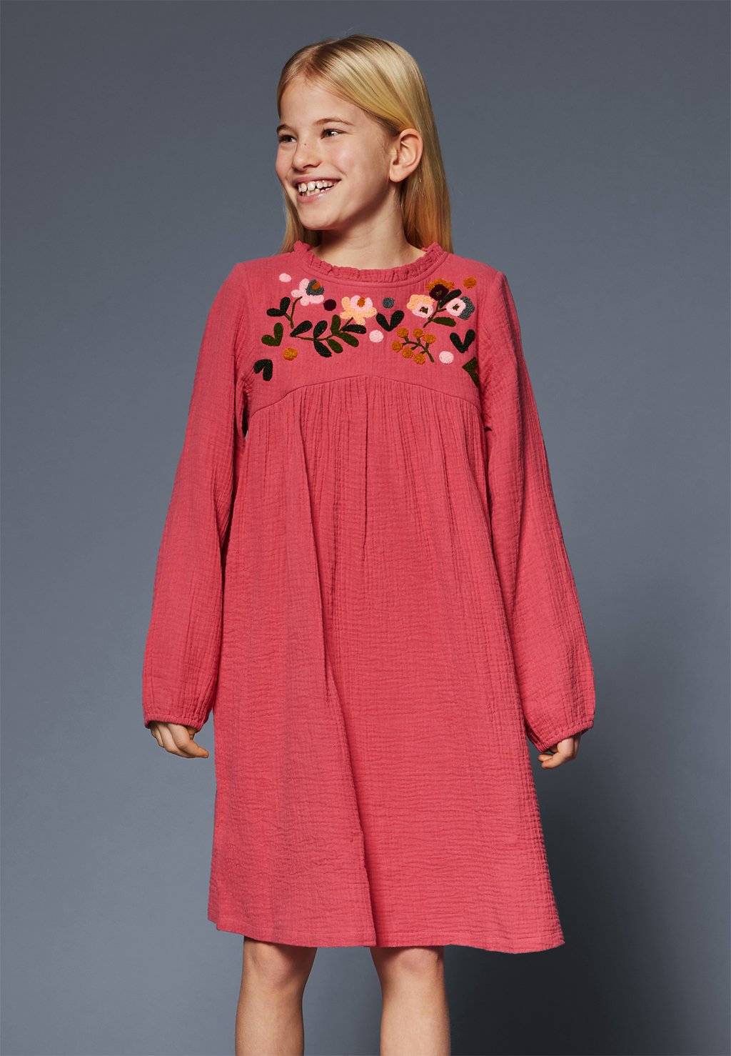 Летнее платье Happy Robe Fille Bonton, цвет rose wood