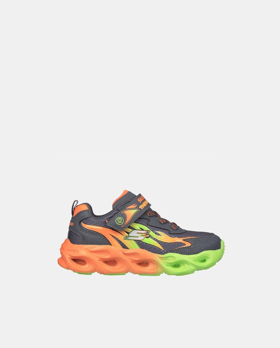 

Детские низкие кроссовки S Lights Thermo Flash с подсветкой Skechers, серый