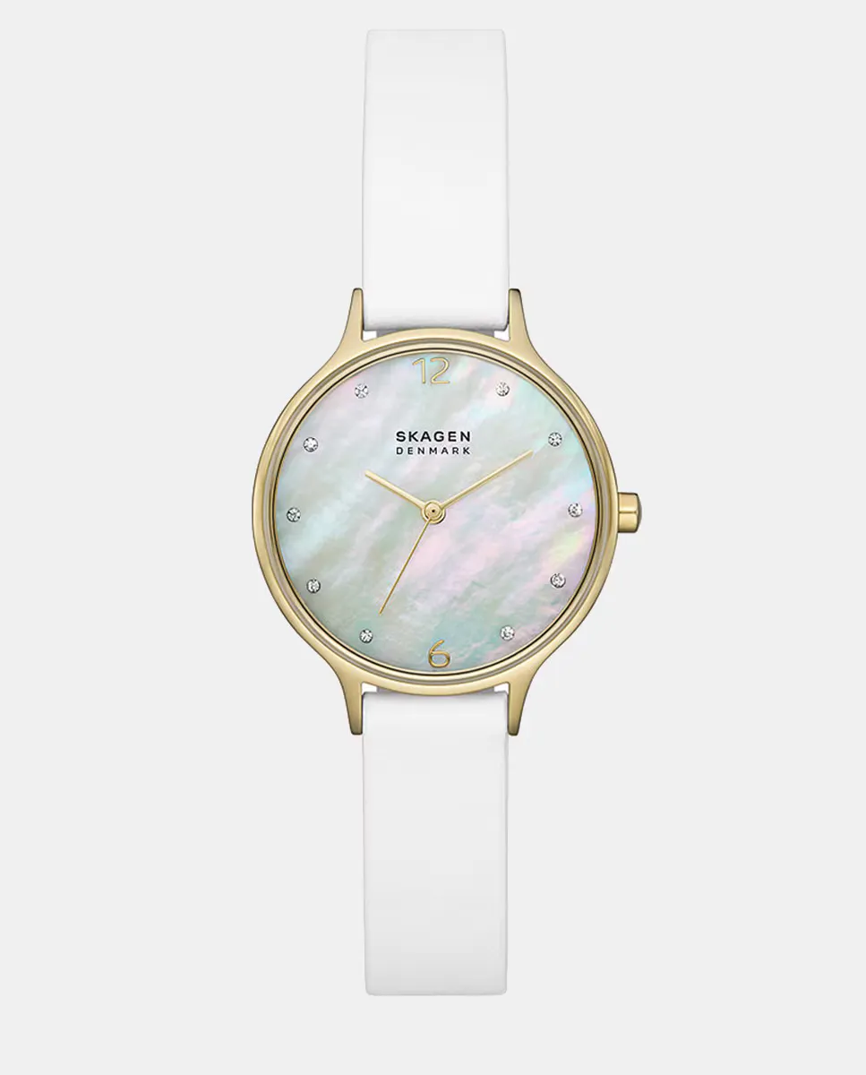 

Белые кожаные женские часы SKW3138 Skagen