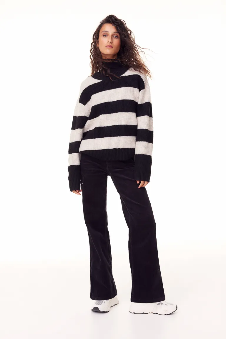 

Вельветовые брюки H&M, черный