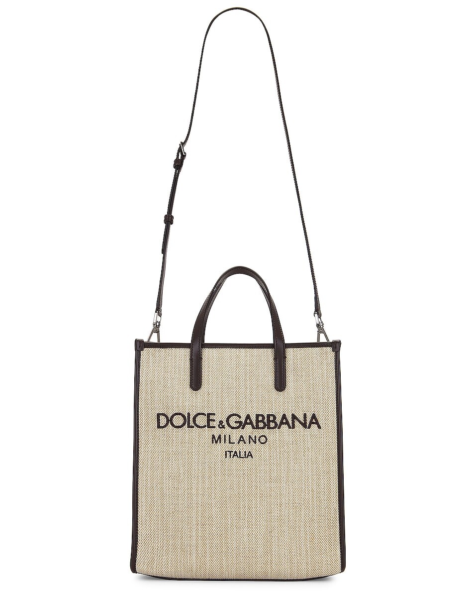 

Сумка-тоут Dolce & Gabbana Borse Tessuto, кремовый