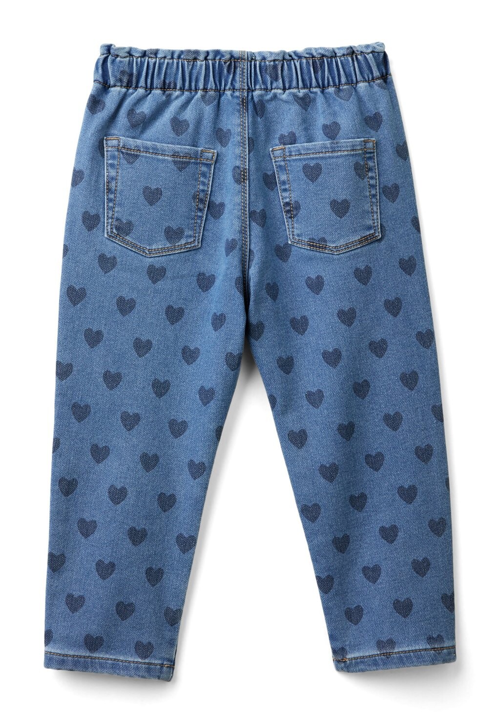 

Джинсы облегающего кроя WITH HEARTS United Colors of Benetton, синий