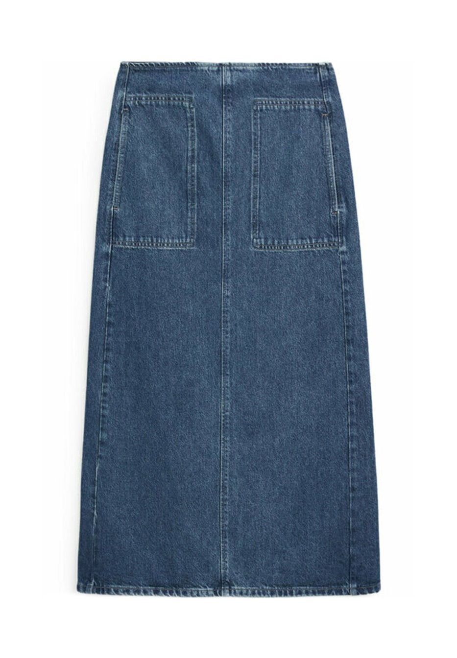 

Джинсовая юбка STRAIGHT- CARPENTER Massimo Dutti, цвет blue denim