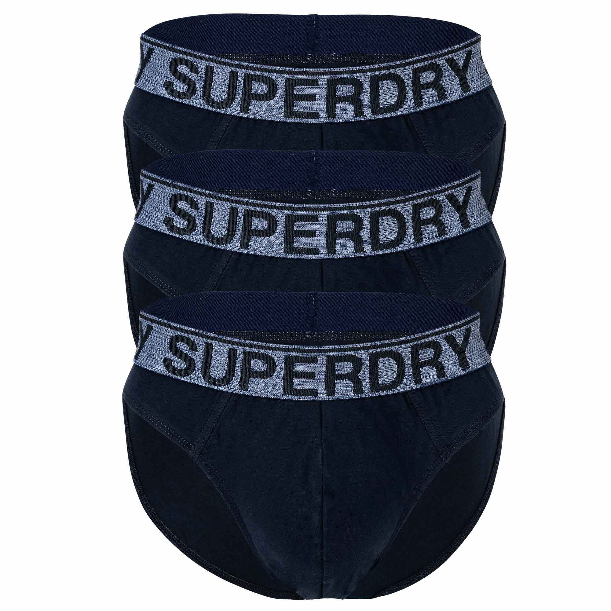 Трусы Superdry 3er Pack, темно синий трусы superdry 3er pack темно синий