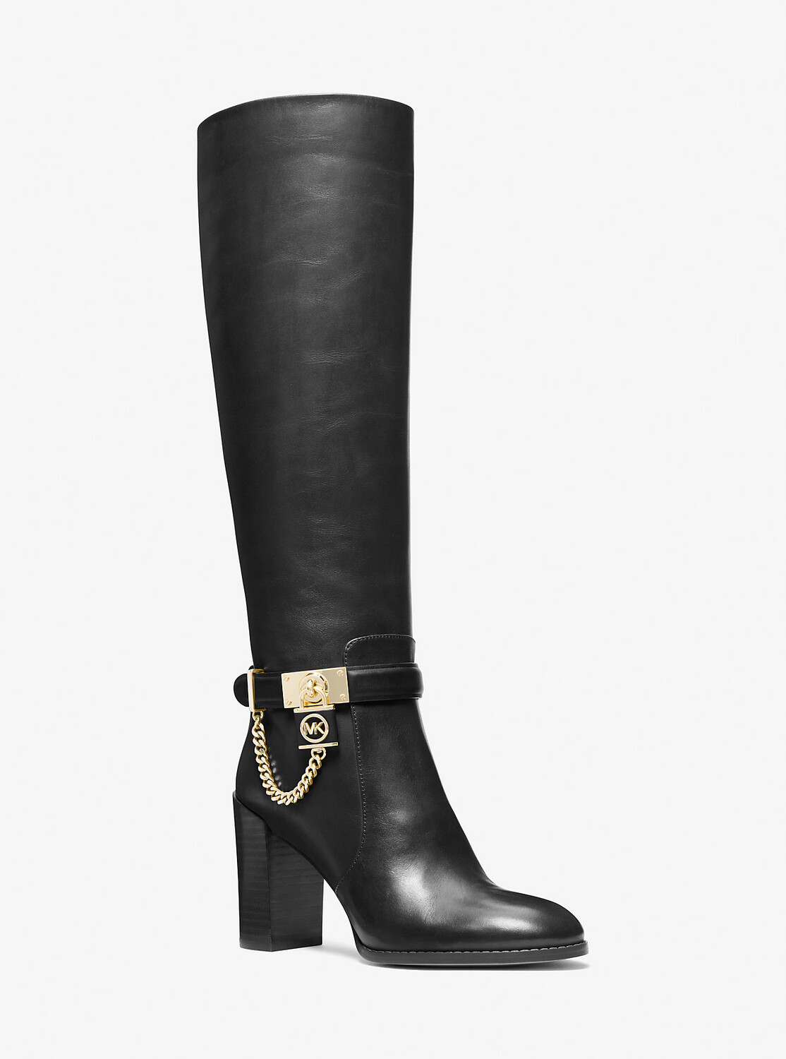 

Кожаные ботинки Hamilton с украшением Michael Kors, черный